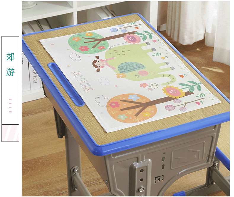 餐桌垫小学生餐垫可爱午餐隔热垫桌布防水防油餐布课桌垫love3350cm