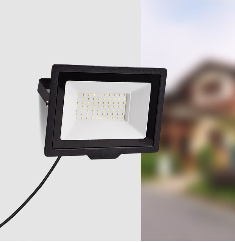 照明灯厂房天棚灯亮路灯壁灯外墙壁灯75w白光照120平方高亮led投光灯