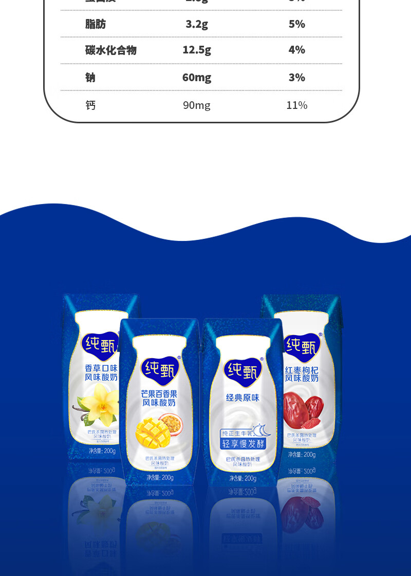 蒙牛牛纯甄风味酸奶200g6盒2箱原味店新老包装随机发