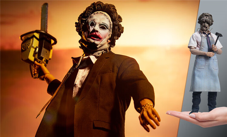 16兵人 德州电锯杀人狂 sideshow 小丑皮脸 电锯小丑【图片 价格 品牌