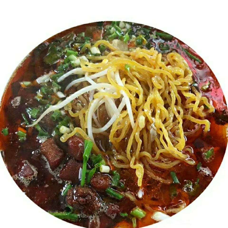 象斋贵阳特色小吃 脆哨面 肠旺面面条 新鲜碱水面 150克面条 配佐料