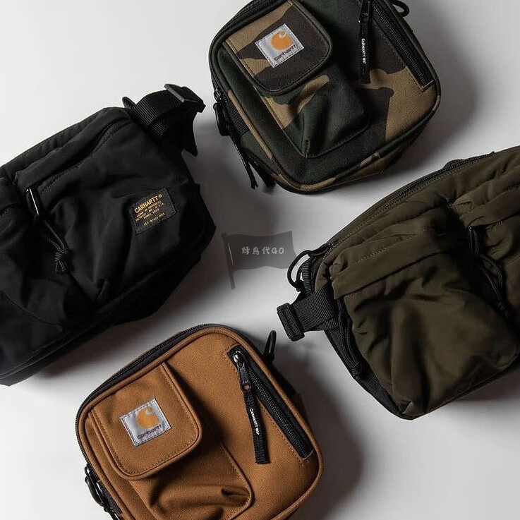 现货wipessentialsbag卡哈特小方包斜挎单肩包棕迷彩现货当天顺丰发出