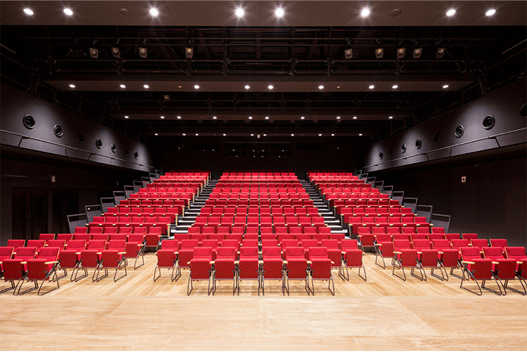 款场馆座椅电动伸缩看台座椅观众席手动移动剧场场馆连排椅厂家 定样