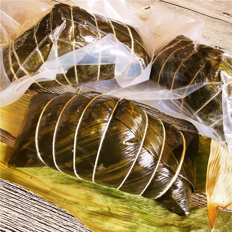 端午 枕头粽 广西桂林 大肉粽 板栗绿豆 鲜肉 蛋黄 年粽 煎粽 500克