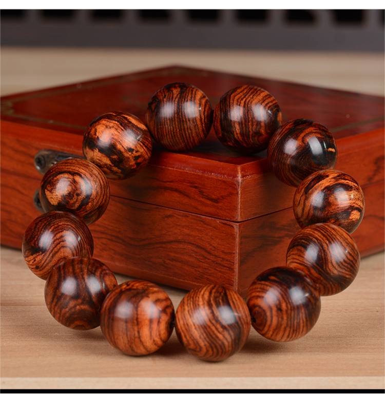 越南山水纹藤香木似海南佛珠手串民族风男女手链文玩 山水纹20mm*12颗