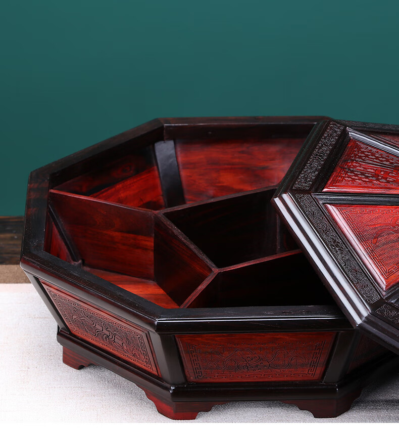 吉祥如意·果盘(大红酸枝-gp0240)【图片 价格 品牌 报价】-京东