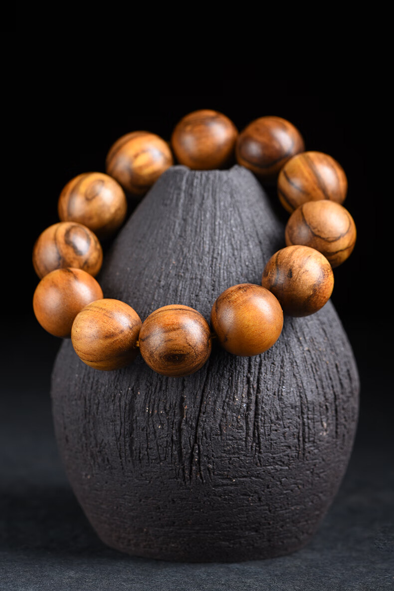 初逅 高端品质贡木手串玄同 印尼佛珠赛奇楠沉香原木原料龙鳞玉化文玩
