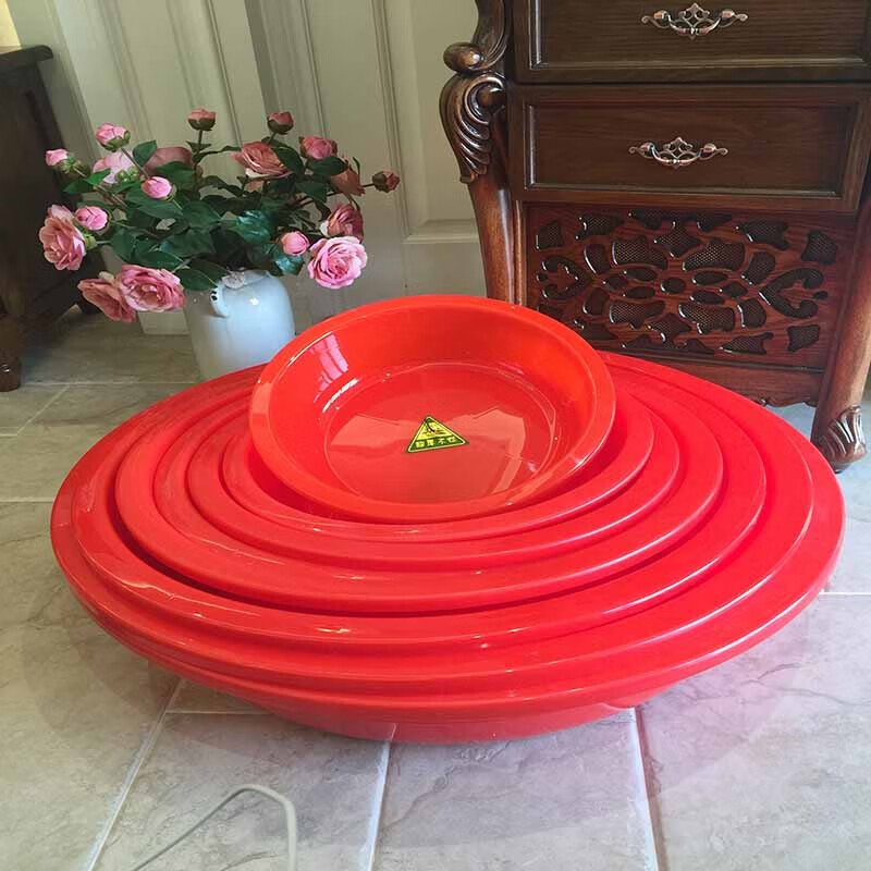 加厚大红盆家用红色塑料盆加厚洗澡盆洗衣服盆洗菜大盆结婚喜庆陪嫁大