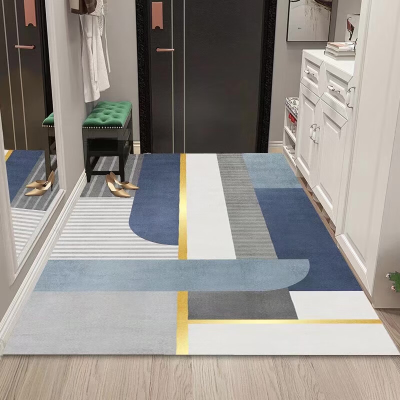 2022新款水晶绒地垫豪华地垫入户门垫进门客厅家用可裁剪玄关门口现代