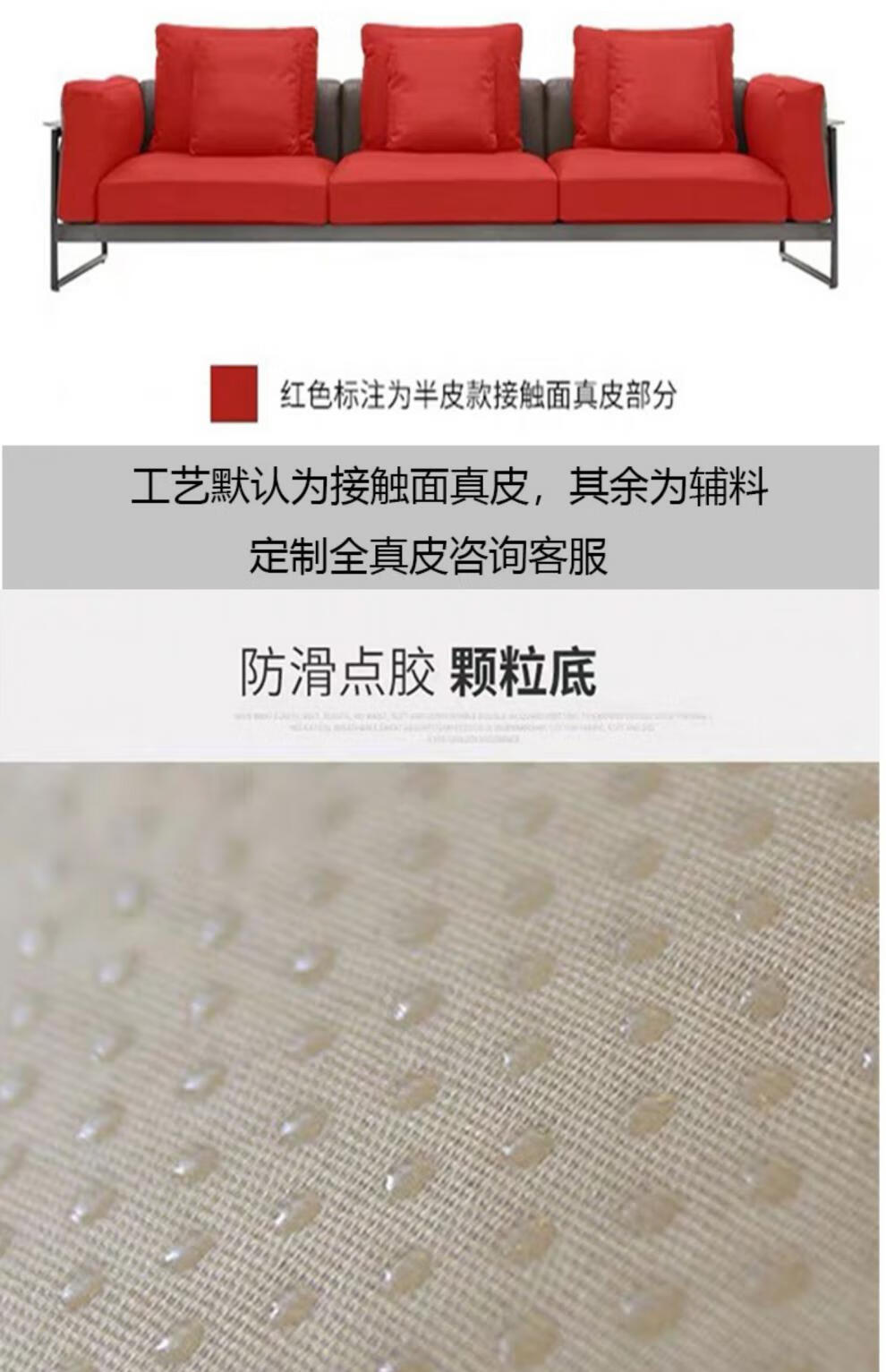 真·皮沙发垫高档 实木真·皮沙发垫子定做靠背进口头层牛皮乳胶海绵