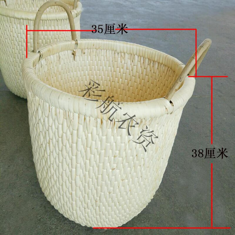 纯手工编制提斗粮食加工用具柳条笆斗柳编米斗巴斗收