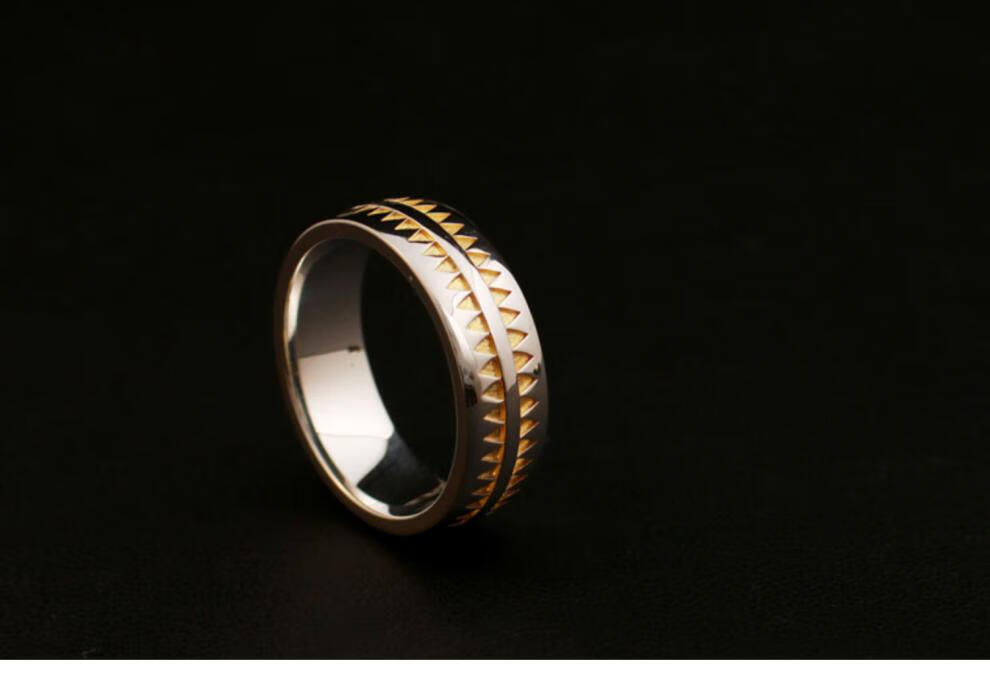 {klcopk珠宝 } 高桥盾 高桥吾郎 锯齿 戒指 指环 22#【图片 价格 品牌