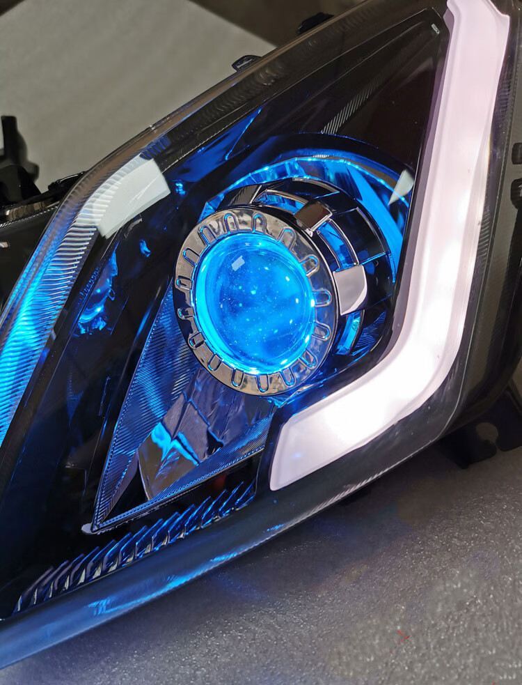 uy125摩托车改装升级 led大灯 双光透镜 鱼眼 恶魔眼 总成配件 总成装