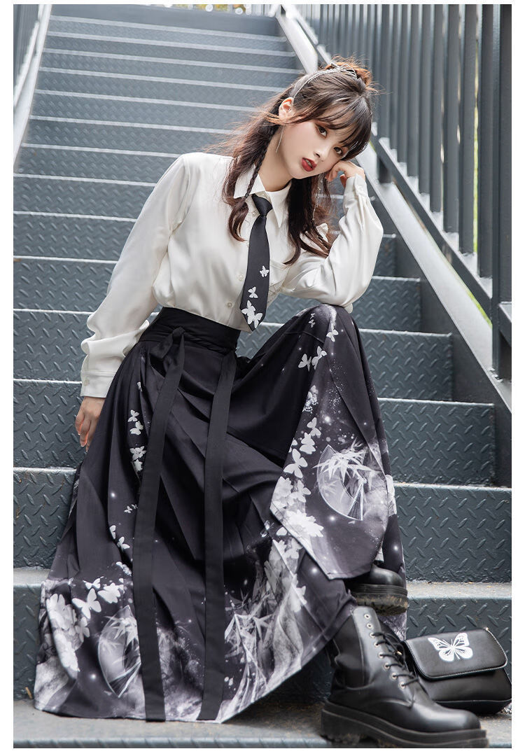 2022画中仙:浮生绘衬衫明制中长马面裙原创改良汉服女秋季时尚 单件