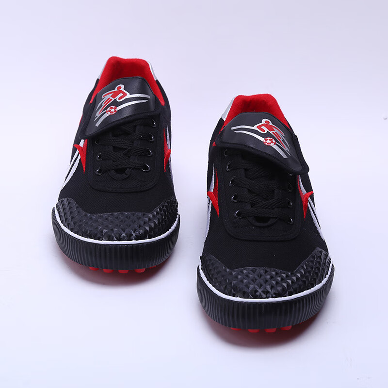 高品质碎钉足球鞋儿童成人帆布鞋橡胶底运动鞋学生体育课训练鞋赠运费