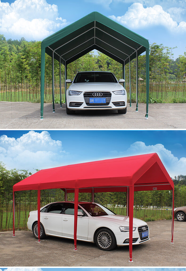 qsbuku汽车帐篷户外可拆卸雨蓬阳台遮阳棚移动棚子家用车棚停车棚关注