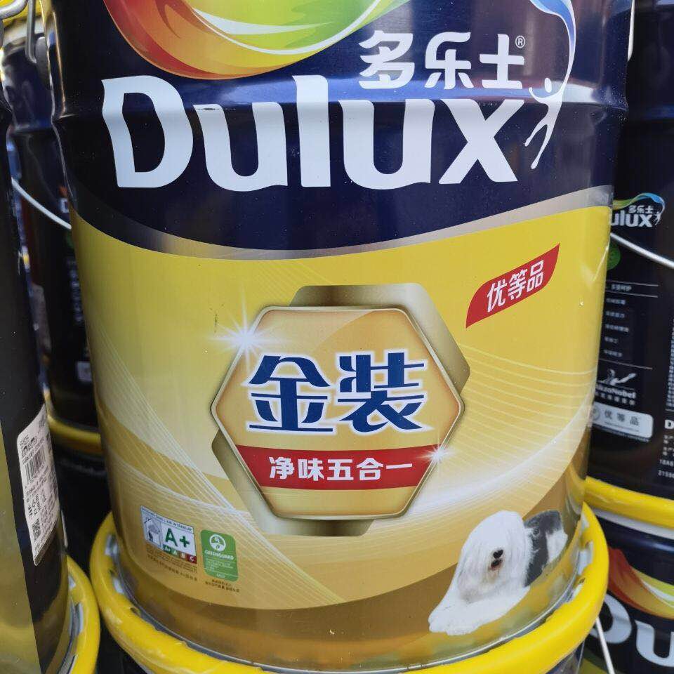 多乐士乳胶漆金装净味五合一家用环保室内墙面漆白色涂料油漆无甲