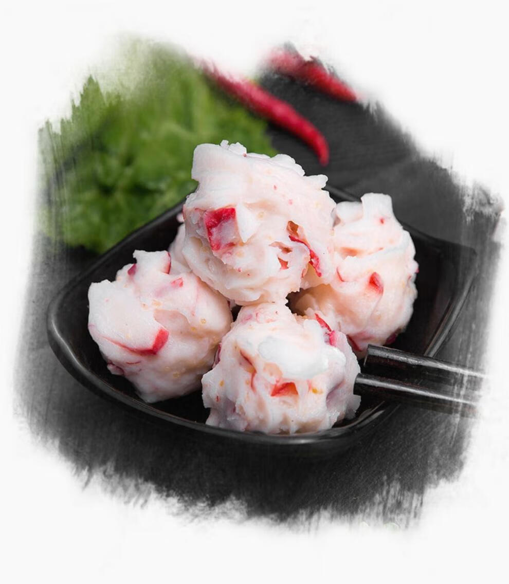 龙虾丸新鲜手工火锅食材关东煮麻辣烫鱼籽龙虾球昌盛隆手工龙虾丸250g