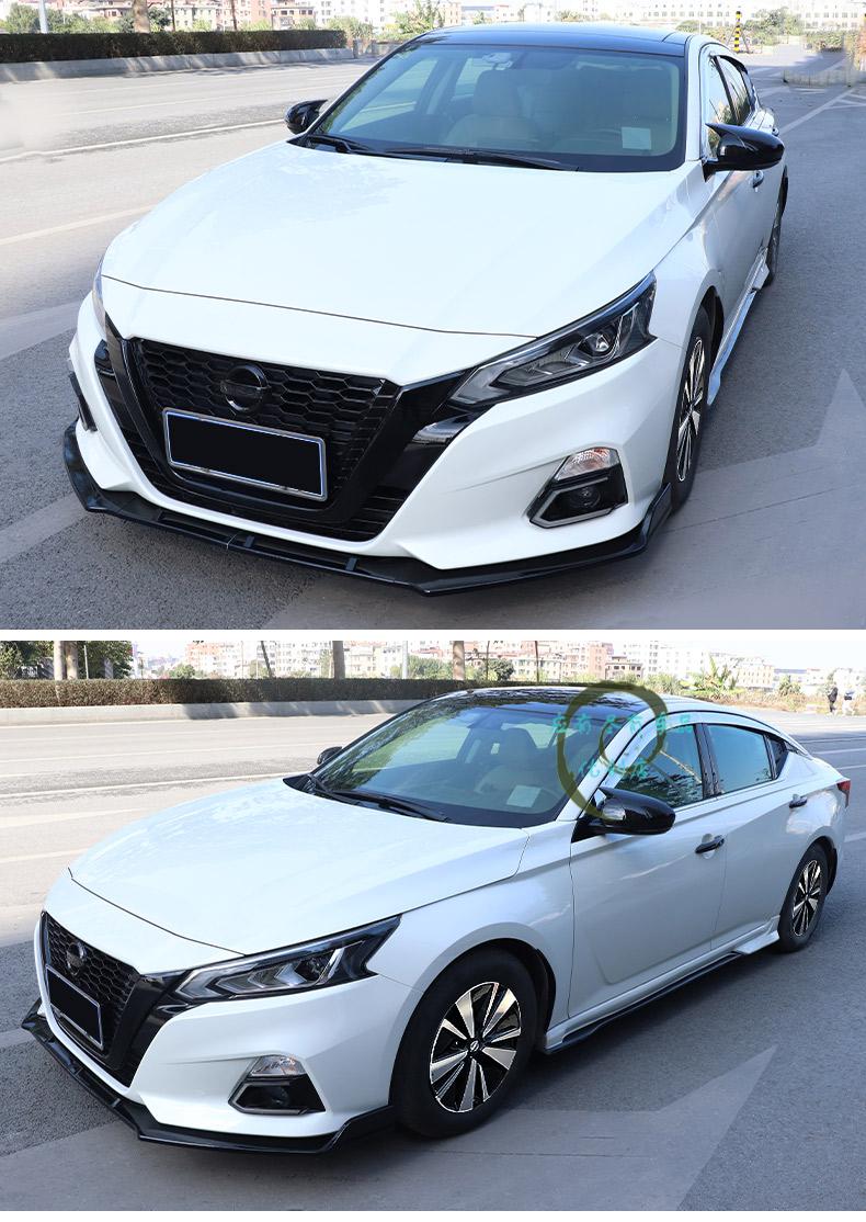 适用于19-2021款第七代新天籁改装中网黑武士车标专用日产天籁前铲