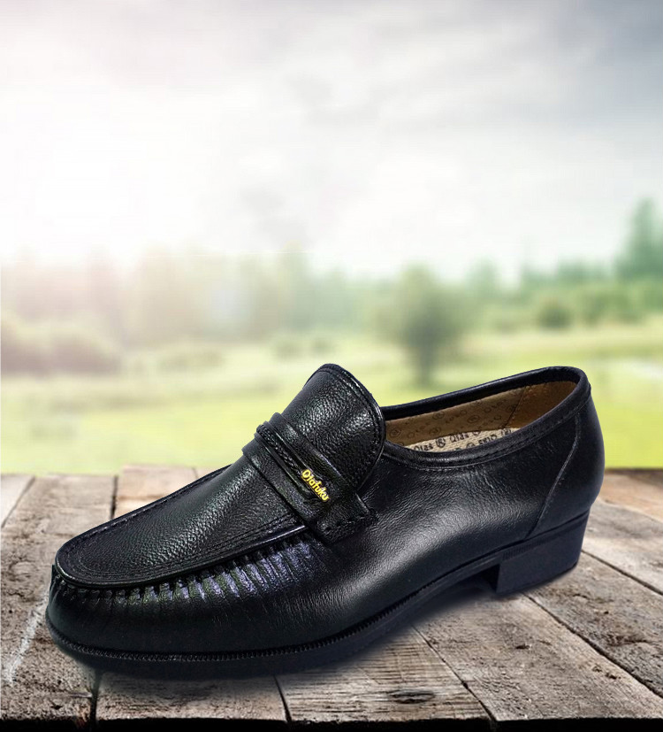 日本健康皮鞋男士日本健康鞋男鞋鞋日本健康牌皮鞋原装黑色41码255