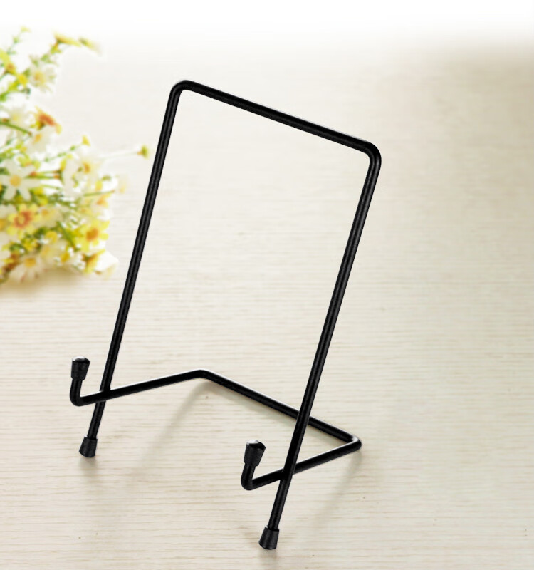 铁制相框支架奖牌证书托照片画框展示架瓷盘架摆台底座家居用品 银色