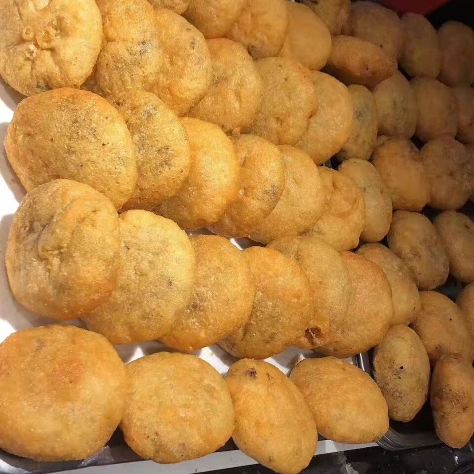 京天红炸糕桂花红豆来自虎坊桥老北京地标小吃网红到京必吃经典桂花