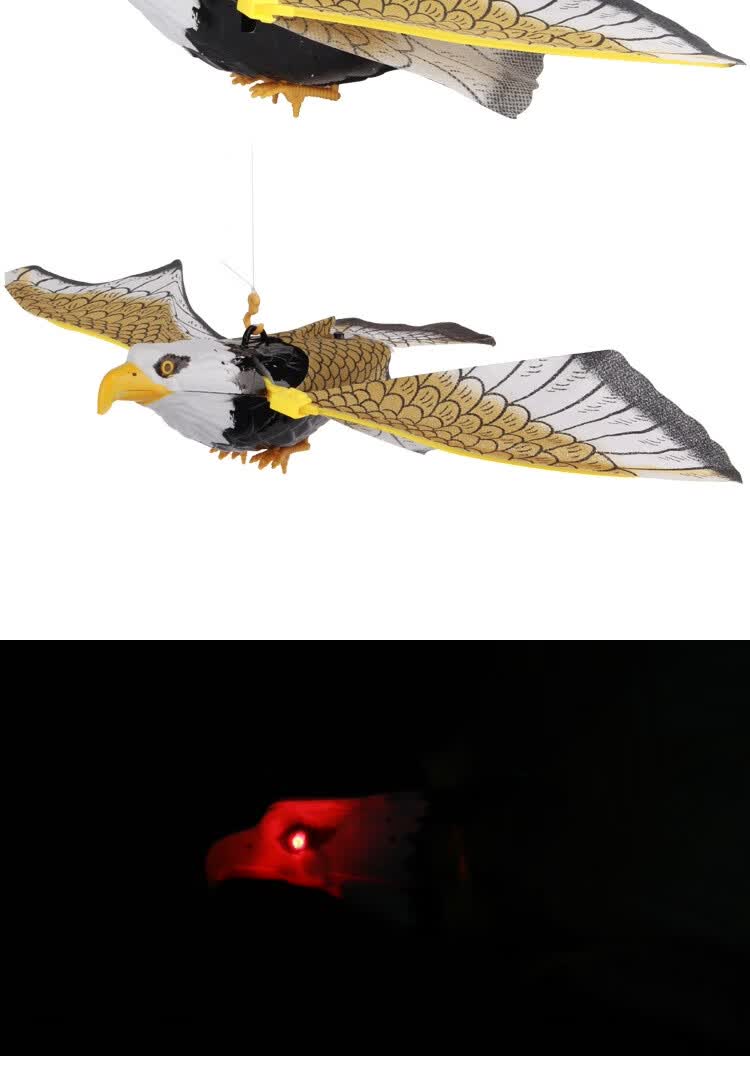 小鸟玩具翅膀会动电动 吊线鹦鹉会叫玩具 提线能飞鸟老鹰玩具 2只鹦鹉