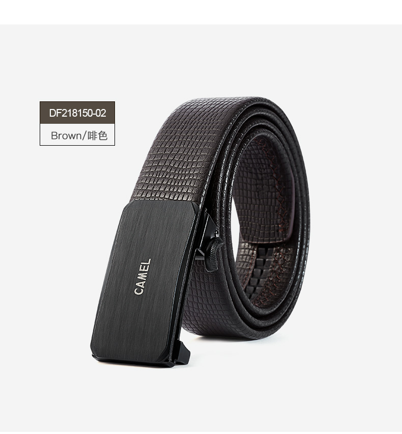 箱包皮具配件 男士皮带 骆驼牌 骆驼(camel)男装皮带男 新款男士真皮