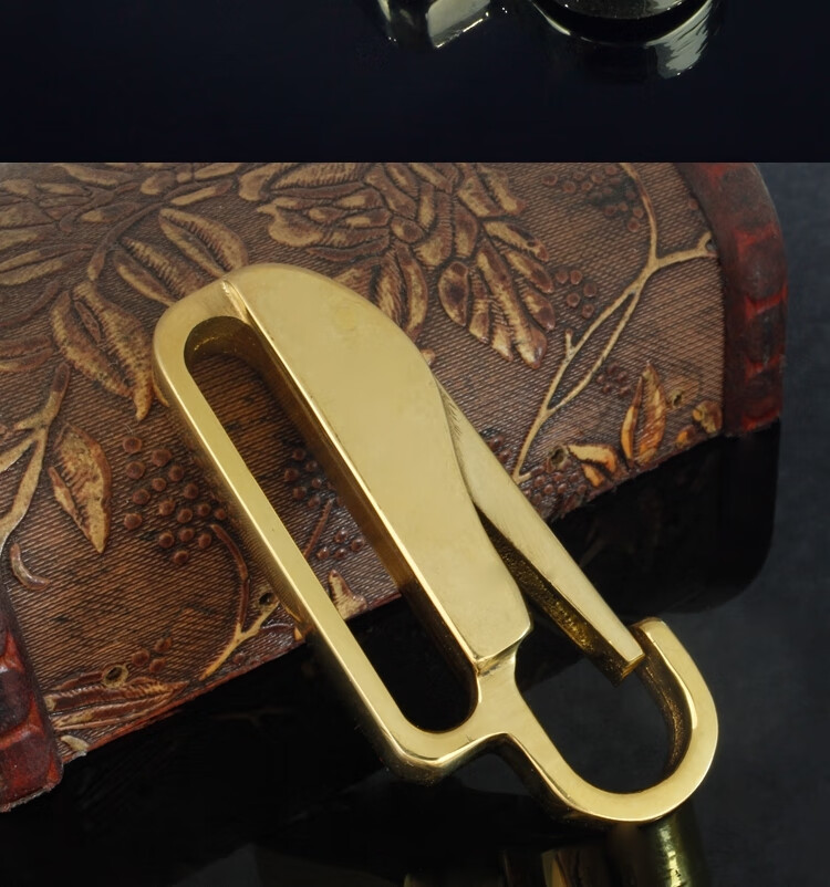 裤腰带钥匙扣松紧带裤子运动裤腰挂件男锁匙扣怀旧挂在腰带上挂钩皮带