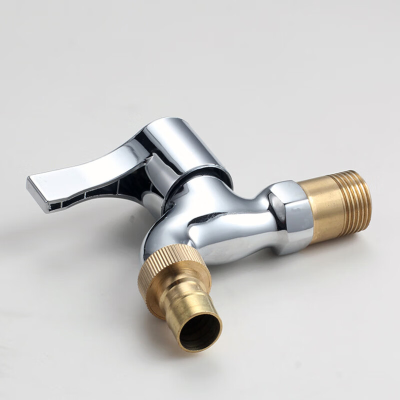 恋藏 洗衣机水龙头加长一进二出单冷全铜体多功能4分多头龙头厂家批发
