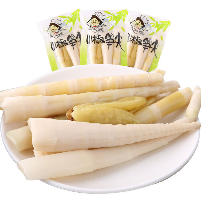 宋大妈泡椒竹笋500g小包装重庆特产香辣红油柠檬山椒笋尖脆嫩笋片零食