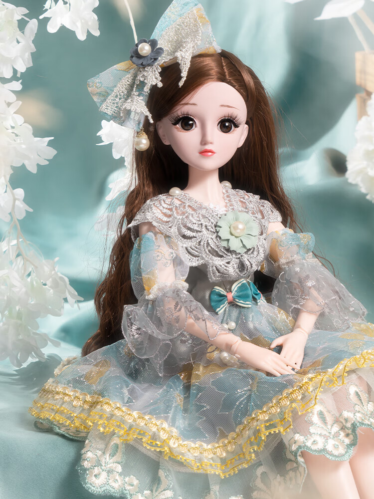 芭比娃娃60厘米衣服60厘米彤乐芭比娃娃衣服玩具可穿脱的公主裙换装