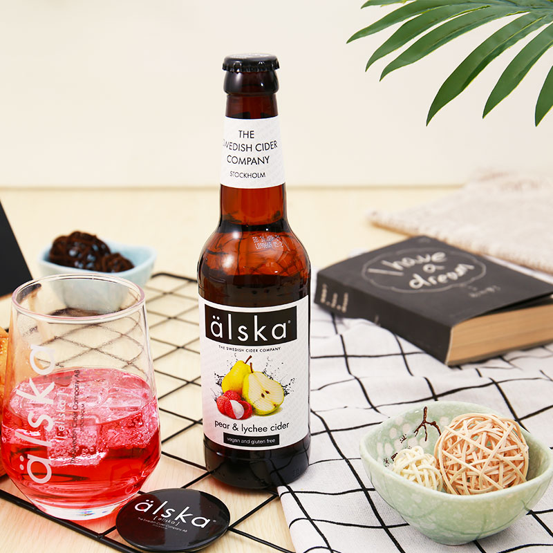 荔枝 水蜜桃 百香果女士果味精酿啤酒 6瓶艾斯卡草莓青柠味配制酒