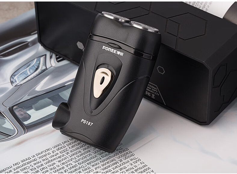 刮胡刀充电便携式家用男士180旋转双头剃须刀柏斯克 博锐ps197【图片