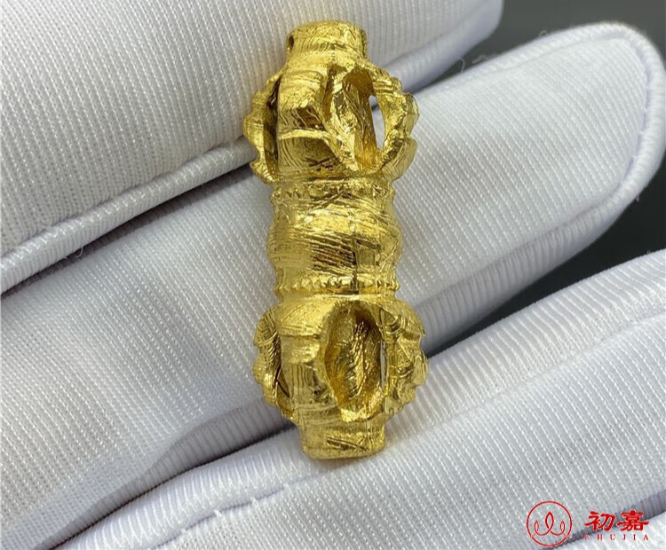 初嘉 天铁金刚橛 镍铁陨石金刚降魔杵 保真铁陨石普巴杵金刚杵 五号