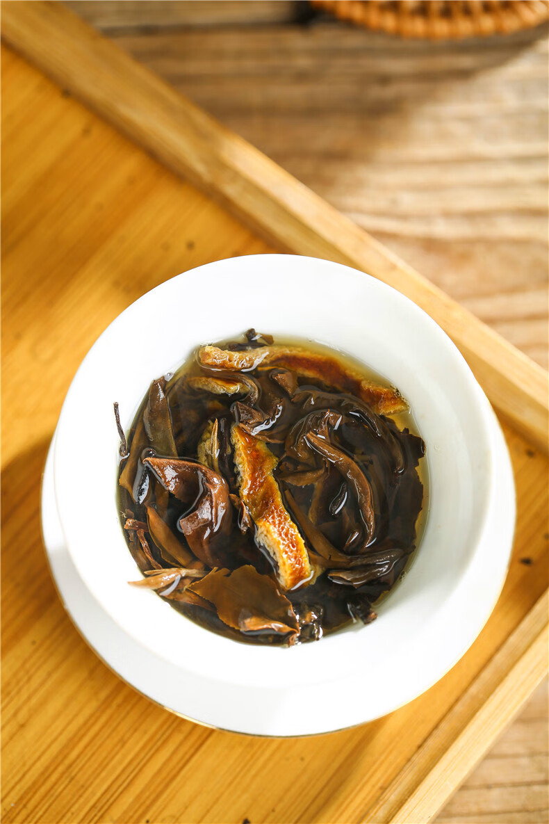 陈皮白茶龙珠陈年老白茶寿眉茶小茶饼干茶三宝茶罐装500g一斤500g