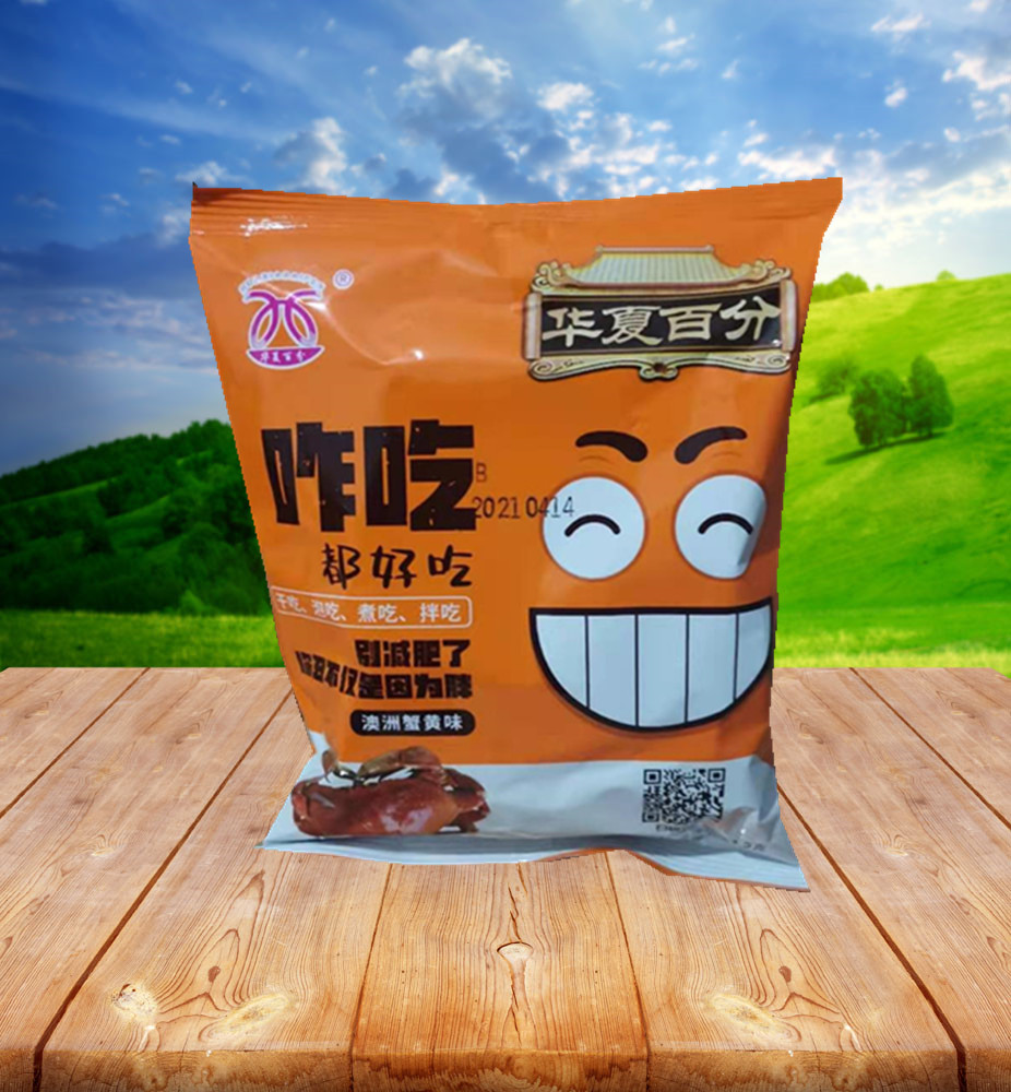 华夏百分咋吃干脆面澳洲蟹黄味干吃面川辣牛肉烤羊排55克/30袋 澳洲