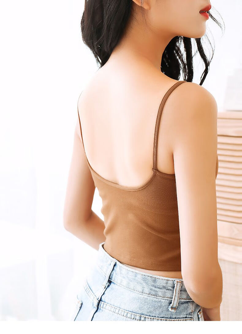 卡卡型美背大美背文胸短款带胸垫罩杯一体式文胸打底外穿大型美背网红