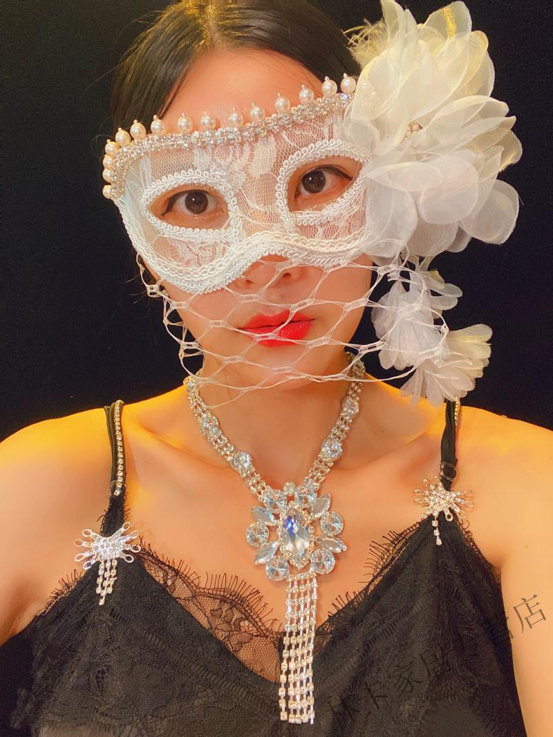 蕾丝sm眼罩半脸情趣面具假面女凰威尼斯名媛面纱私人派对网红直播舞会