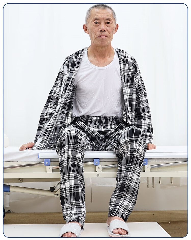 路晓云病号服易穿易脱住院病人胳膊手臂专用衣服护理服卧床瘫痪老人
