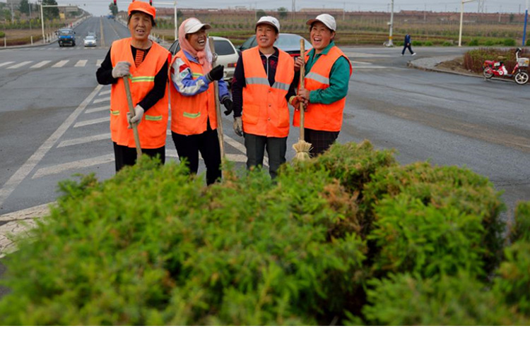 清洁工工人衣服物业施工路政背男女定制款绿色双反光条小码100120斤
