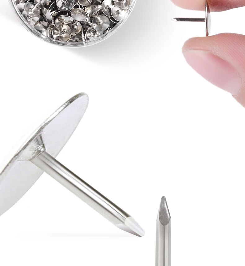 温妤wxpyu 图钉加厚镀镍墙纸按钉家用墙布大头图钉防腐防锈钉子窗帘钉