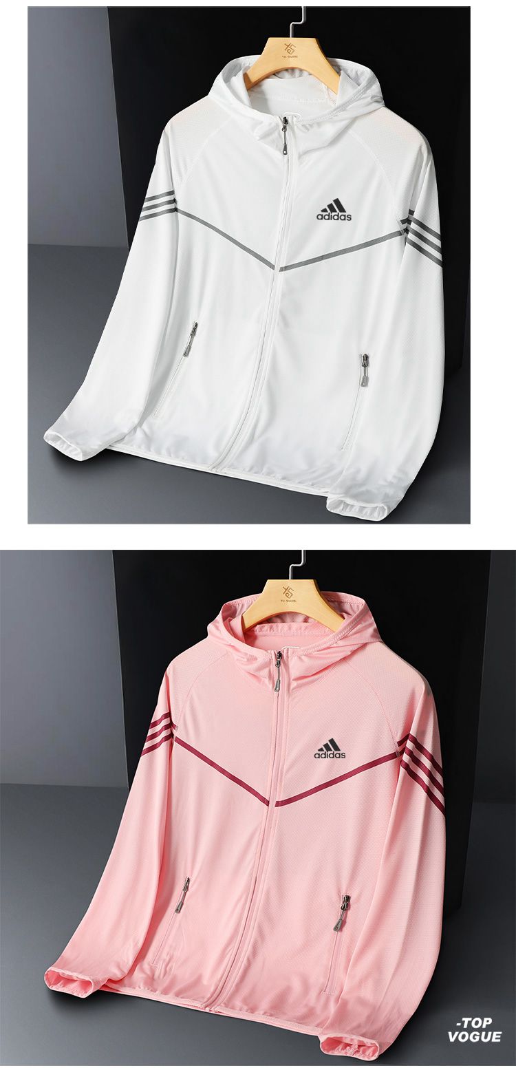 a·didas阿·迪达斯三叶草运动服自营冰丝速干男防晒衣夏季冰丝皮肤