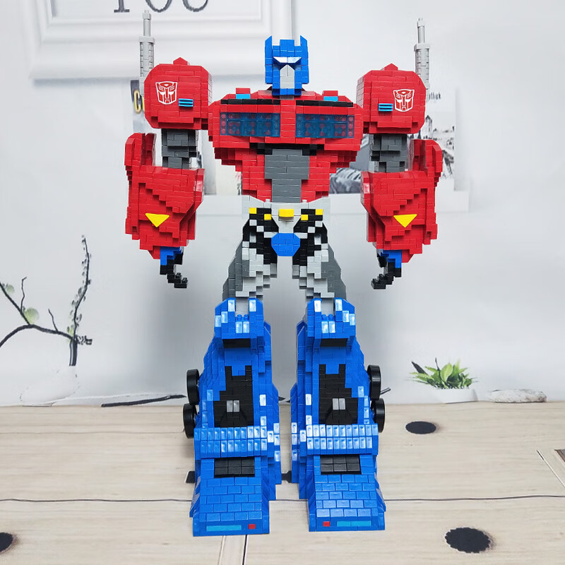 拼图成人版立体兼容颗粒大积木儿童成人解压玩具3d立体拼图擎天柱