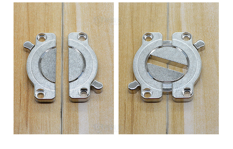 适用锌合金加厚办公桌面组合紧固拼装扣件木板平面连接件五金拼接配件