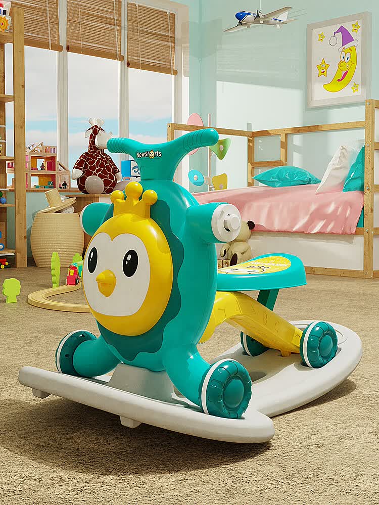 多功能学步车婴幼儿手推车防o型腿宝宝学走路防侧翻助步玩具丁香紫四