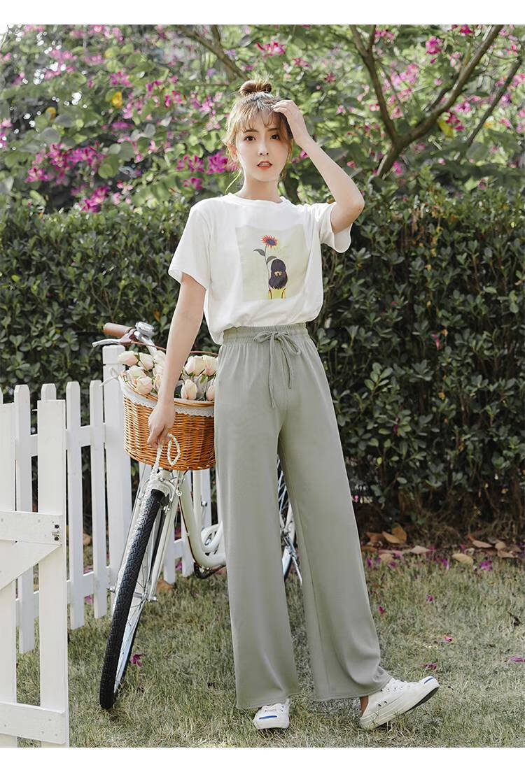 时尚休闲套装女夏季宽松中学生高中初中生女生短袖套装衣服夏天穿的