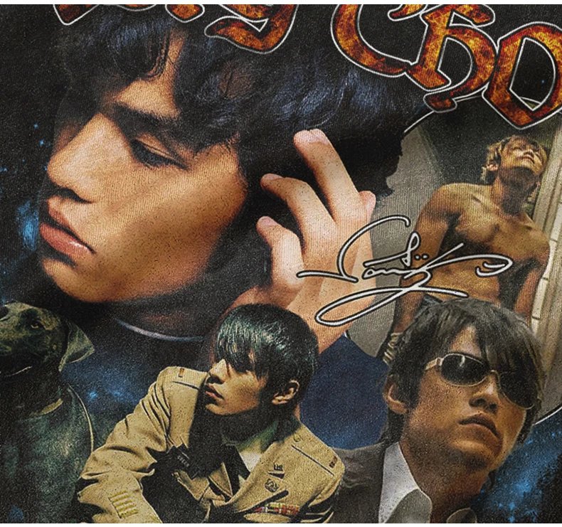 计划短袖周杰伦国潮印花美式嘻哈做旧oversize重磅t恤男夏季 复古背心