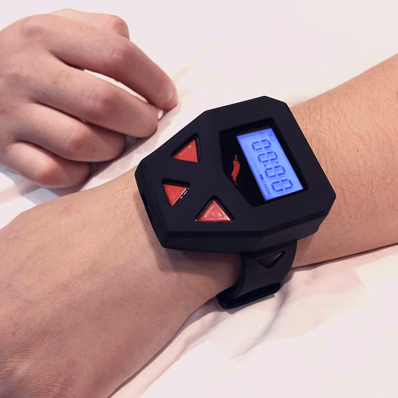 智能电击手表 智能闹钟手表提神强力叫醒起床提神器学生用考研自律沙