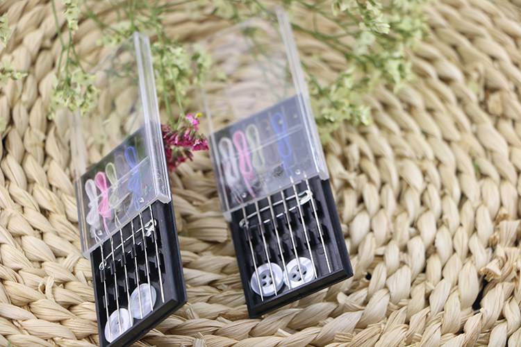 针线包一次性 酒店针便携一次性宾馆黑民宿迷你旅行套装针线白色针线